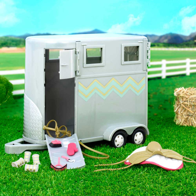 Транспорт і улюбленці - Ігровий набір Lori Трейлер для коня (LO37020Z)#3