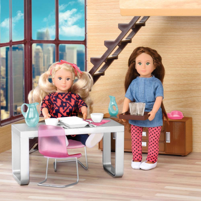 Меблі та будиночки - Ігровий набір Lori Меблі для їдальні (LO37030Z)#3