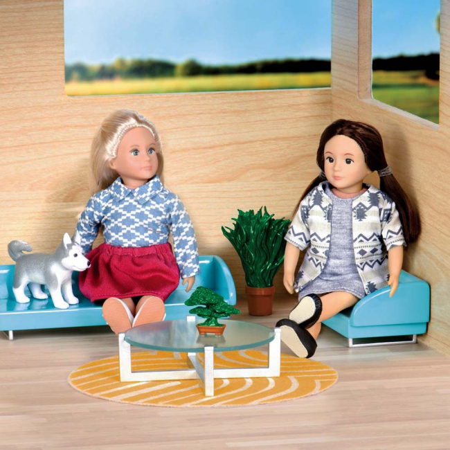 Меблі та будиночки - Ігровий набір Lori Меблі для вітальні із вазонами квітів (LO37031Z)#2