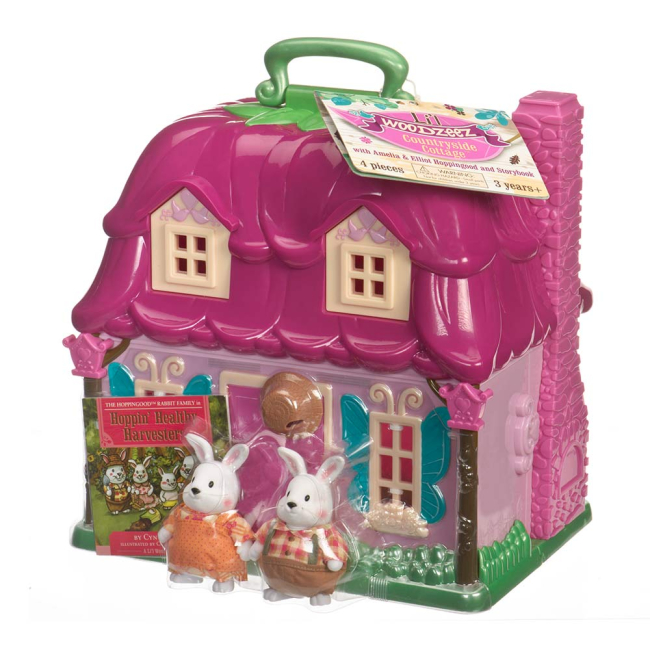 Фігурки тварин - Ігровий набір Li'l Woodzeez Заміський будинок і сім'я кроликів (6103M)#3