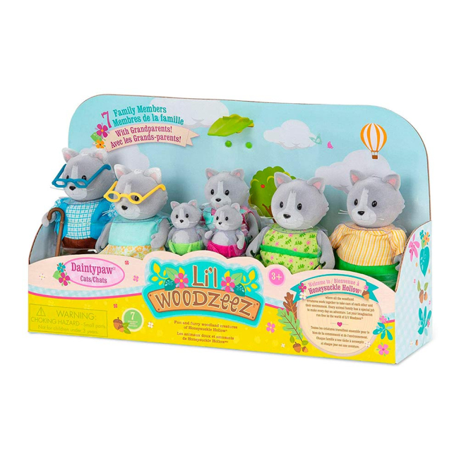 Фигурки животных - Набор фигурок Li'l Woodzeez Большая семья котов 7 шт (WZ6530Z)#2
