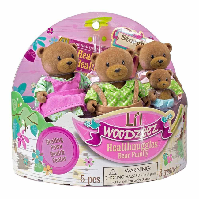 Фигурки животных - Набор фигурок Li'l Woodzeez Семья медведей с книжкой (6093M)#4