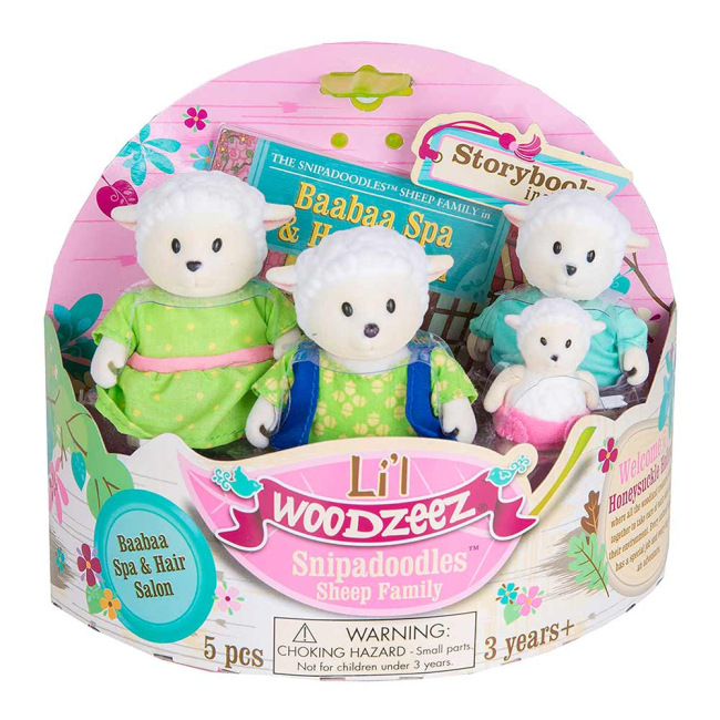 Фигурки животных - Набор фигурок Li'l Woodzeez Семья овечек с книжкой (6159M)#3