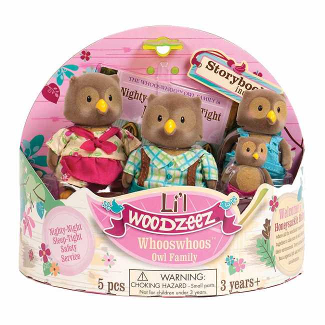 Фигурки животных - Набор фигурок Li'l Woodzeez Семья сов с книжкой (6007M)#2