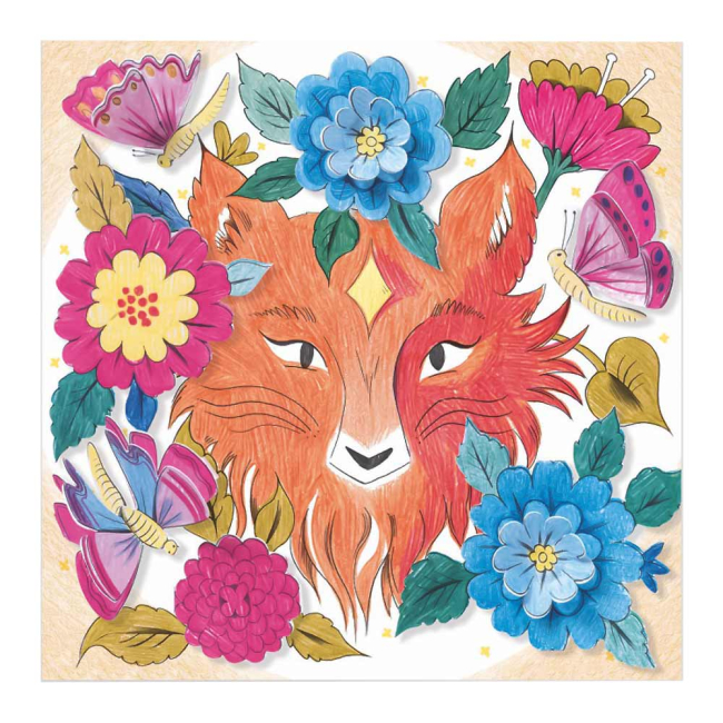 Товары для рисования - Художественный комплект для рисования-раскраска Djeco Лесные друзья (DJ09657)#3