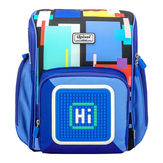 Рюкзаки та сумки - Рюкзак Upixel Funny square School синій (WY-U18-007M)#2