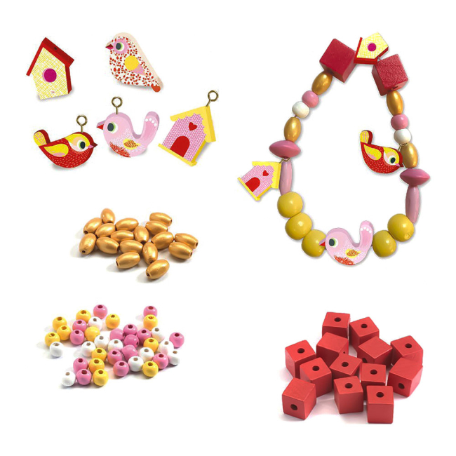 Наборы для творчества - Набор для создания украшений Djeco Птички (DJ09809)#2