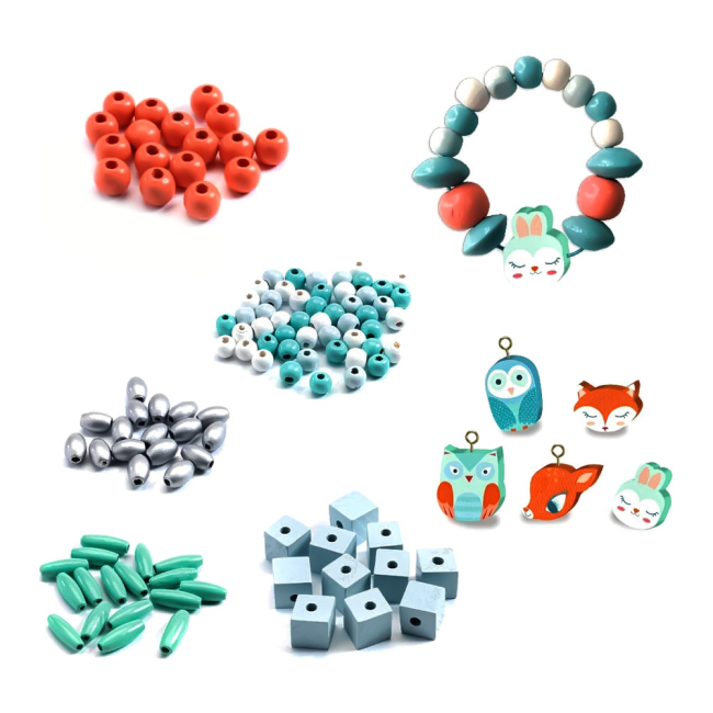 Набори для творчості - Набір для створення прикрас Djeco Маленькі тварини (DJ09807)#2