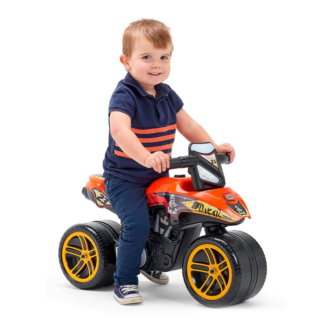 Беговелы - Мотоцикл Falk Мотобайк Dakar оранжевый (506D)#2