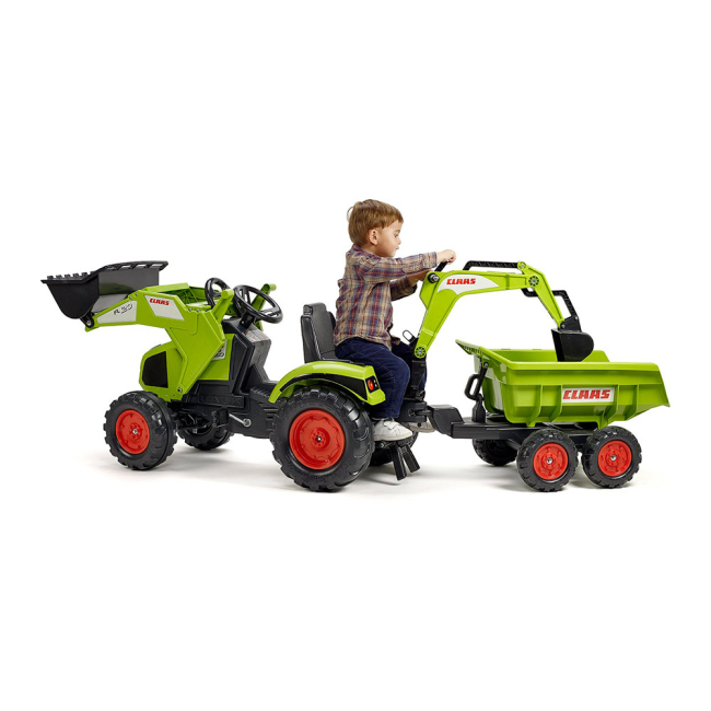 Велосипеды - Веломобиль Falk Трактор Claas зеленый (1010W)#2