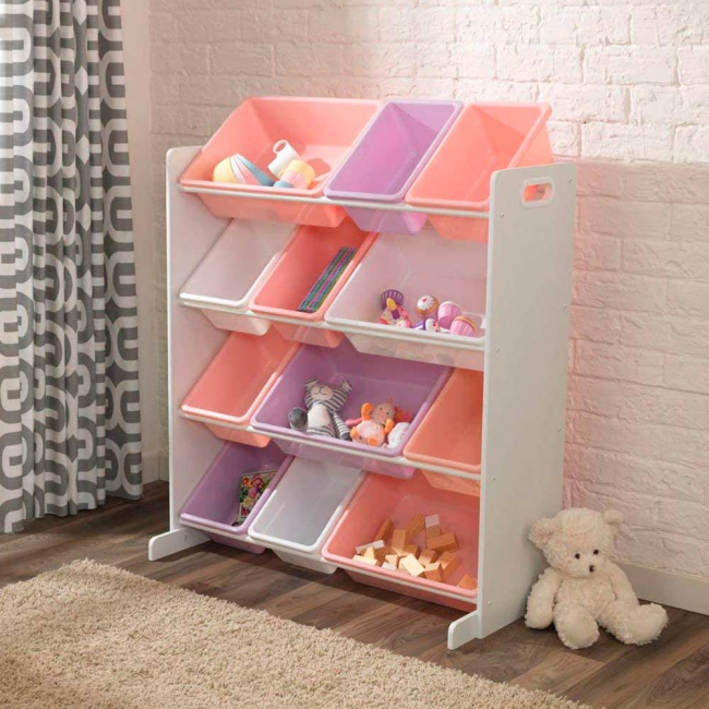 Детская мебель - Стеллаж для игрушек KidKraft пастельные оттенки (15450)#2