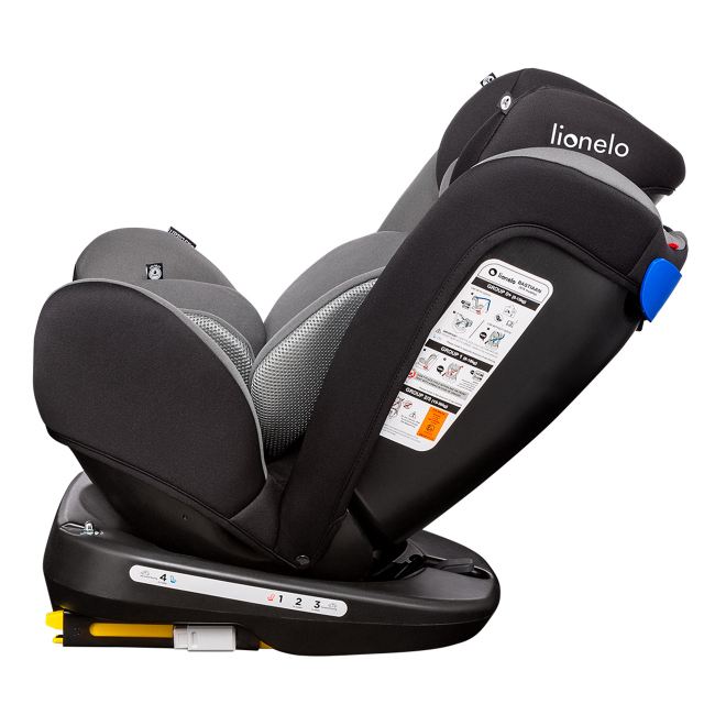 Автокрісла й аксесуари - Автокрісло Lionelo Bastiaan чорно-сіре 0 – 36 кг (LO.A.BA05)#4
