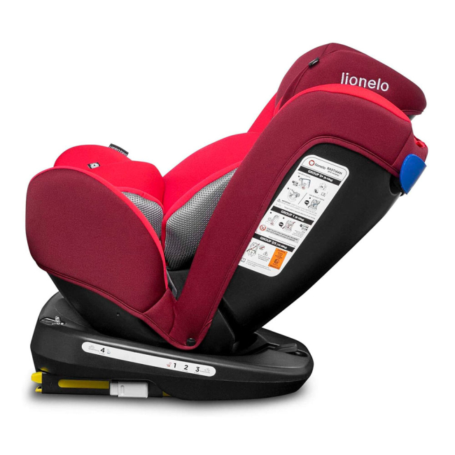 Автокресла и аксессуары - Автокресло Lionelo Bastiaan черно-красное 0 – 36 кг (LO.A.BA06)#4