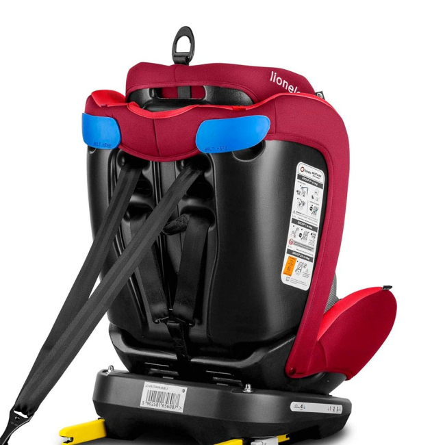 Автокресла и аксессуары - Автокресло Lionelo Bastiaan черно-красное 0 – 36 кг (LO.A.BA06)#5