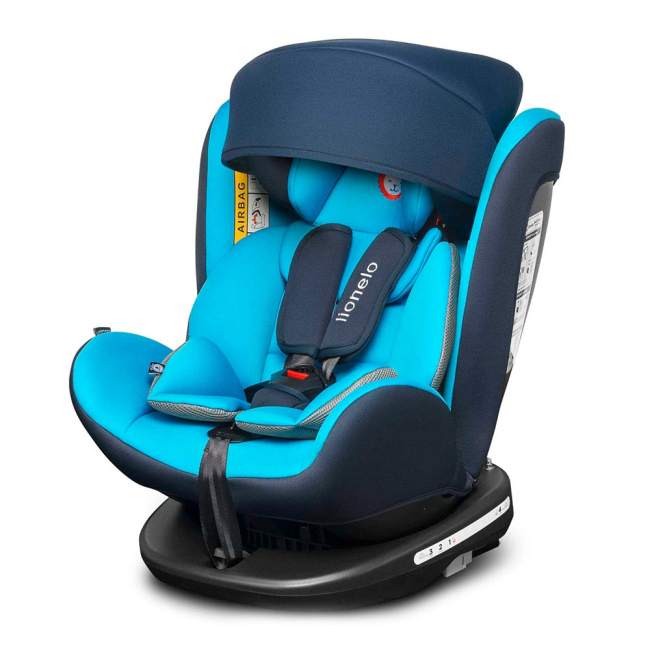 Автокресла и аксессуары - Автокресло Lionelo Bastiaan черно-голубое 0 – 36 кг (LO.A.BA07)#2
