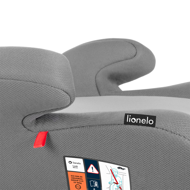 Автокресла и аксессуары - Автокресло-бустер Lionelo Luuk серое 15-36 кг (LO.A.LU02)#6