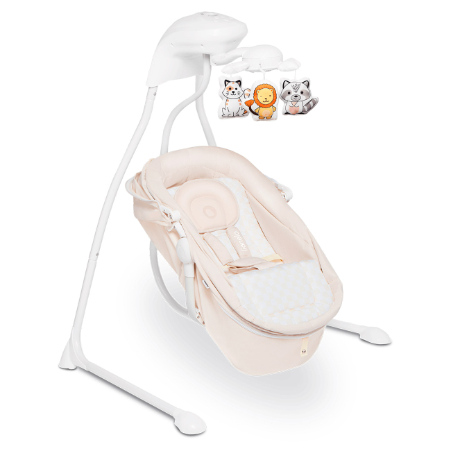 Манежі - Заколисуючий центр Lionelo Henny бежевий (LO.HE01)#4