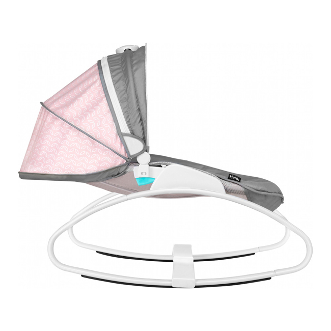 Крісла-качалки - Шезлонг-гойдалка Lionelo Henk сіро-рожевий (LO.HN02)#3