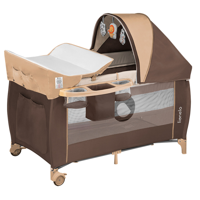 Манежи - Манеж Lionelo Sven plus бежевые полосы (LO.SV05)#4