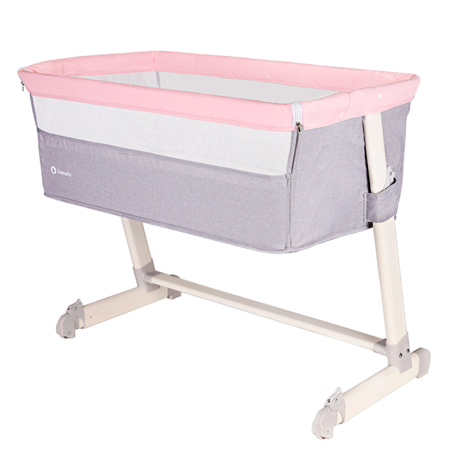 Манежі - Приставне ліжечко Lionelo Theo рожеве (LO.TH03)#3