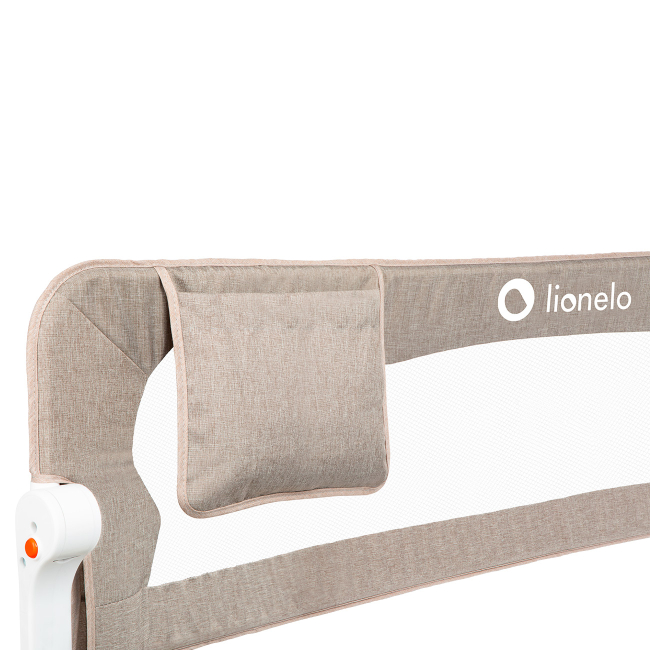Манежи - Защитная барьерка для кроватки Lionelo Eva бежевый меланж (LO.EV04)#5