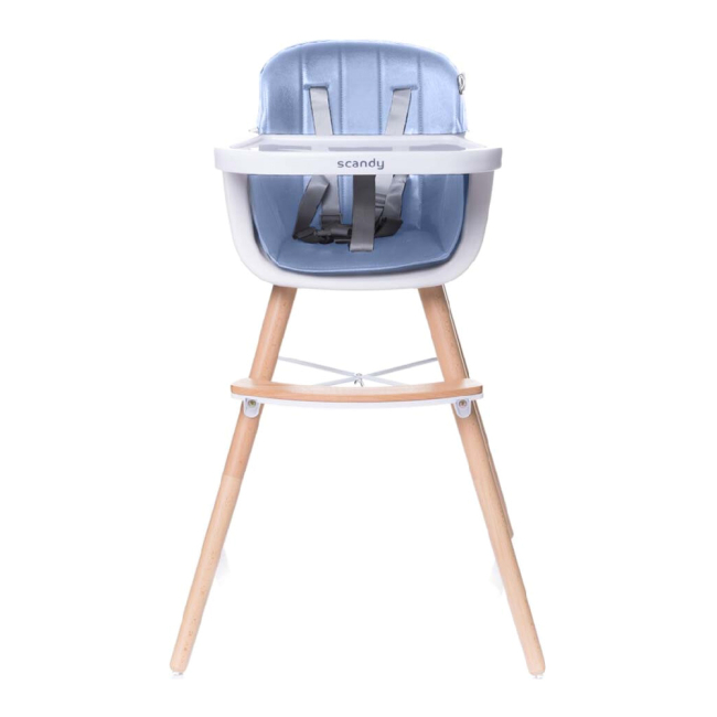 Товары по уходу - Стульчик для кормления 4Baby Scandy голубой (4SC03) (5901691956506)#2