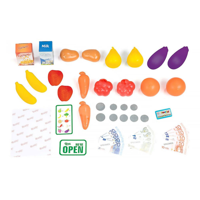 Наборы профессий - Игровой набор Smoby Супермаркет здоровой еды с электронной кассой 43 аксессуара (350200)#3