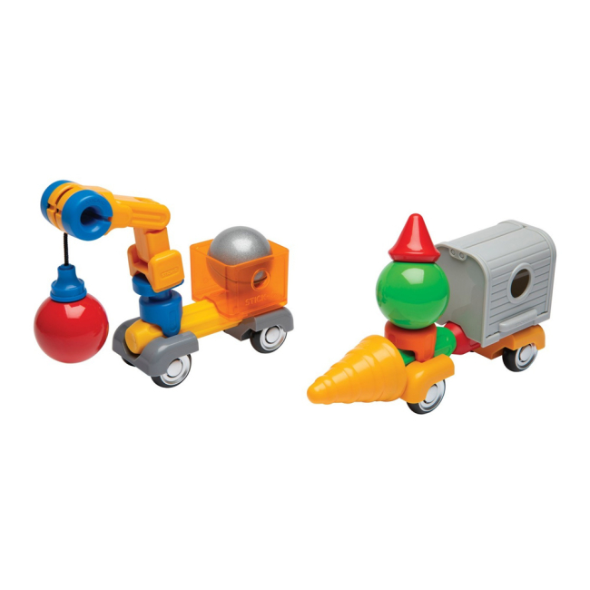 Магнітні конструктори - Магнітний конструктор Stick-O Будівництво 26 елементів (902004)#2