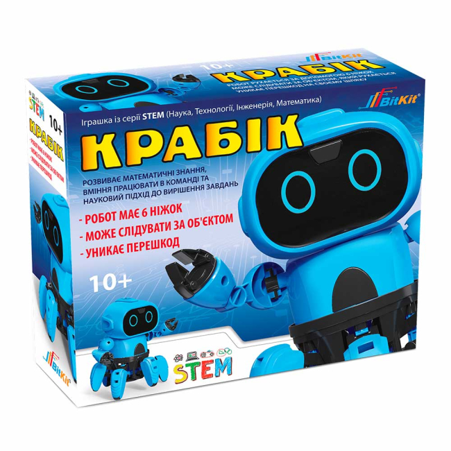 Конструкторы с уникальными деталями - Конструктор BitKit Умный робот Крабик (4820207390157)#2