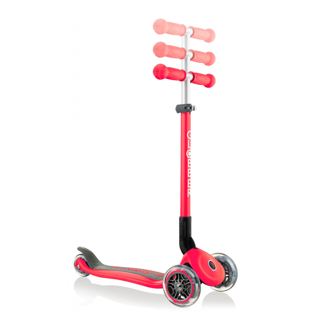 Самокаты - Самокат Globber Primo Foldable Lights красный с подсветкой (432-102-2)#2