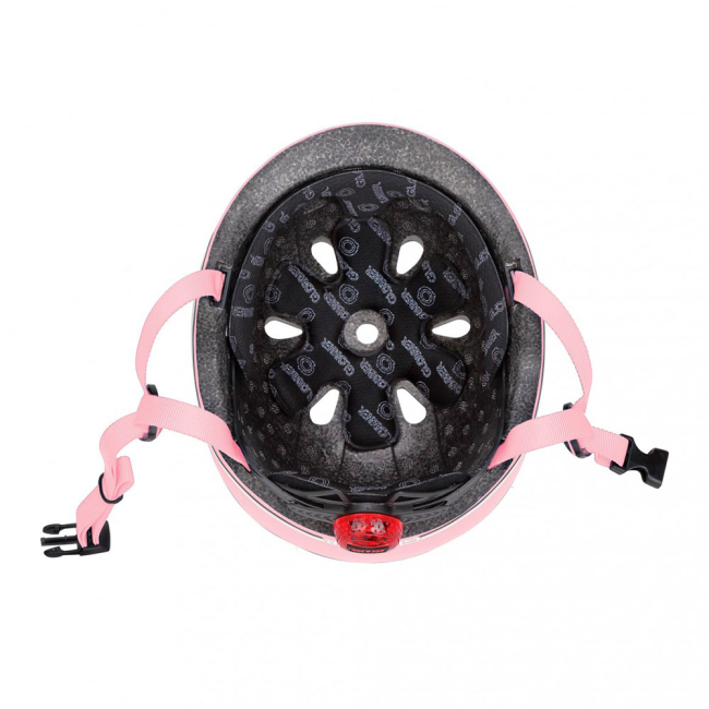 Захисне спорядження - Захисний шолом Globber Go Up Lights рожевий 45-51 см з ліхтариком (506-210)#5