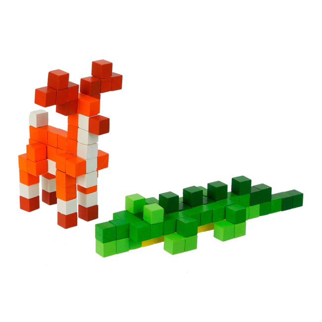 Конструкторы с уникальными деталями - Конструктор-сюрприз Cubika world Животные (15177)#2