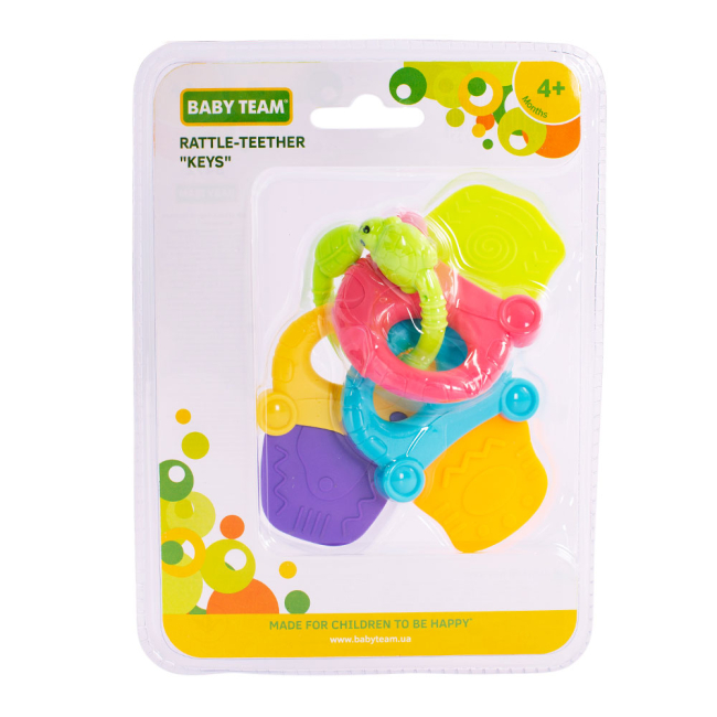 Брязкальця, прорізувачі - Брязкальце-прорізувач Baby Team Ключики (8472)#2