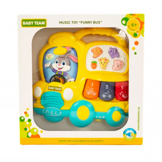 Интерактивная игрушка Baby Team Веселый автобус в ассортименте (8633)#2