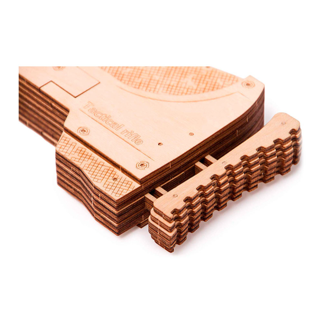 3D-пазлы - Трехмерный пазл Wood Trick Штурмовая винтовка USG-2 механический (00025) (4820195190487)#5