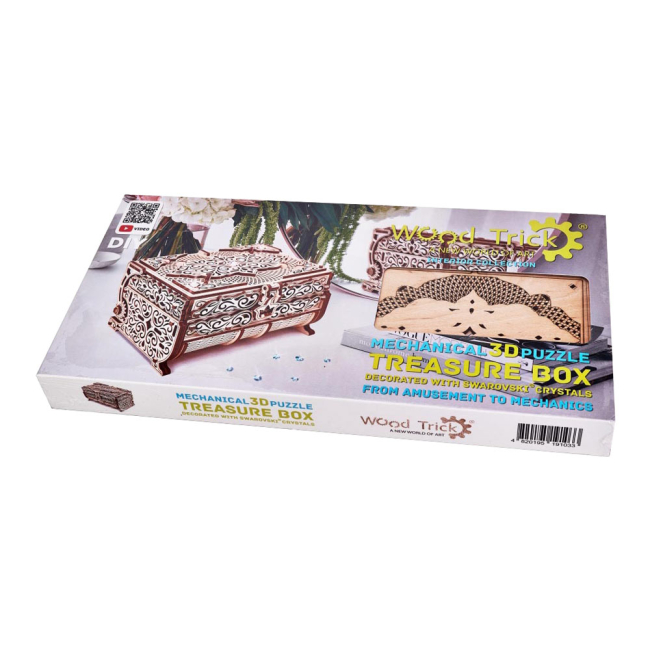 3D-пазлы - Трехмерный пазл Wood Trick Шкатулка с кристаллами Swarovski механический (00042) (4820195191033)#5