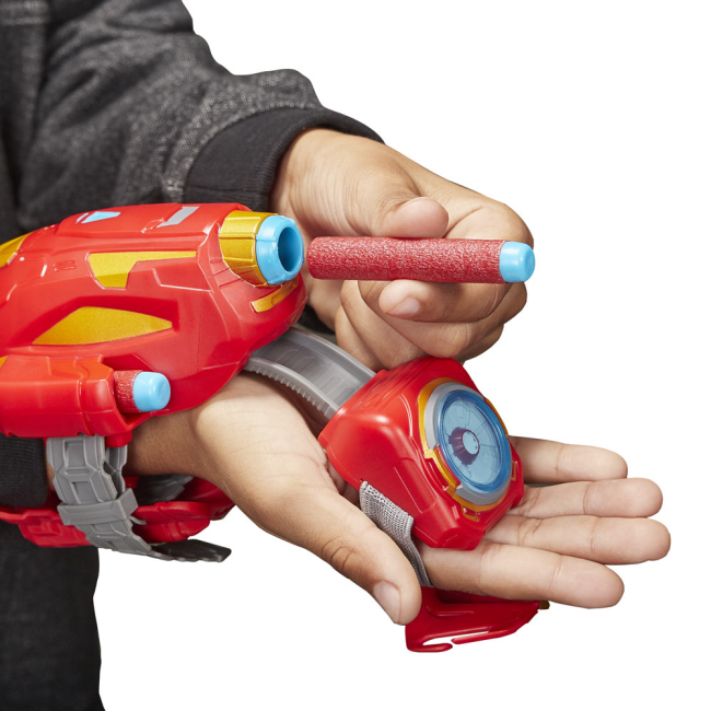 Помпова зброя - Іграшковий бластер на руку NERF Marvel Avengers Бластер Залізна людина (E7376)#3