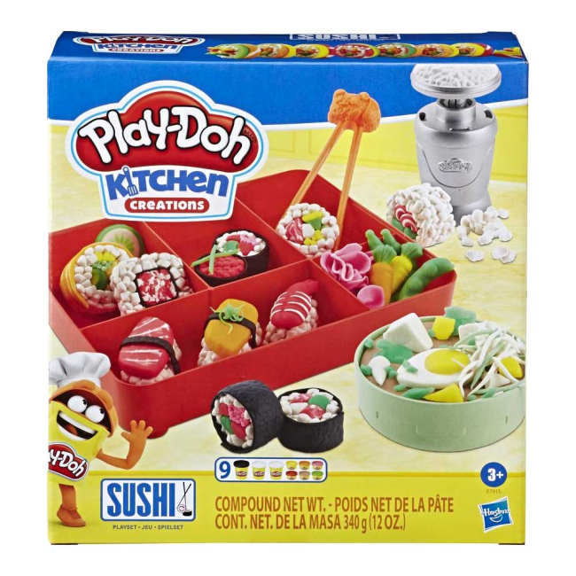 Набори для ліплення - Набір для ліплення Play-Doh Kitchen creations Суші (E7915)#4