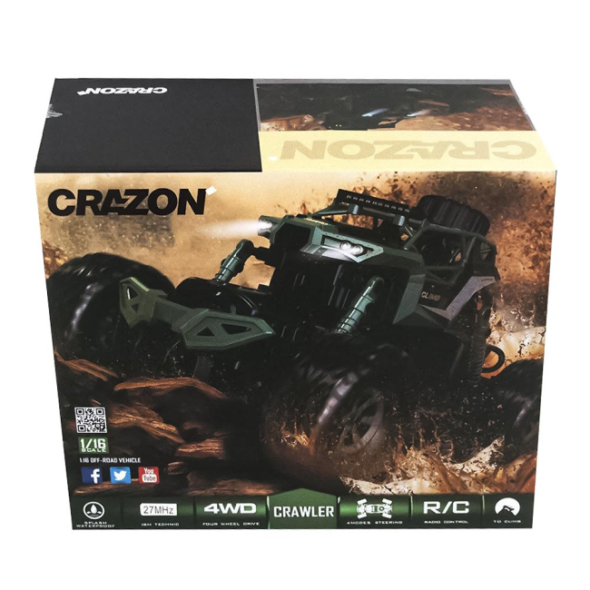 Радіокеровані моделі - Машинка Crazon Crawler climb зелена на радіокеруванні 1:16 (171601B/171601B-2)#4