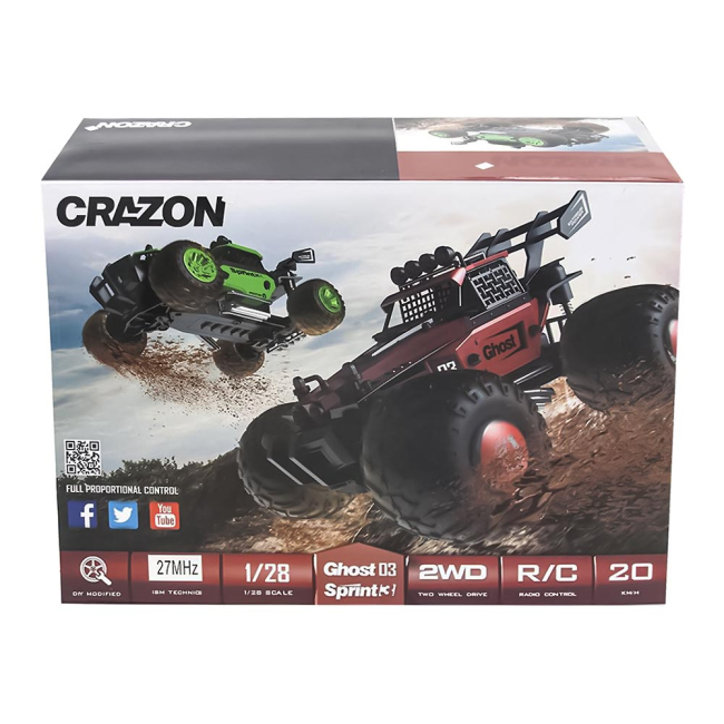 Радіокеровані моделі - Машинка Crazon Ghost sprint зелена на радіокеруванні 1:28 (172802/172802-2)#4
