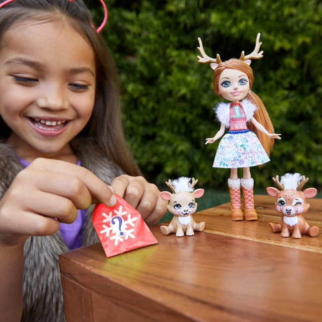 Ляльки - Набір-сюрприз Enchantimals Сім'я північних оленів Рейні (GNP17)#5