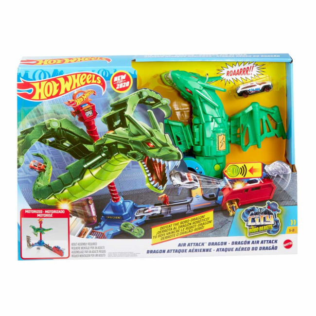 Автотреки - Игровой набор Hot Wheels Воздушная атака дракона (GJL13)#2