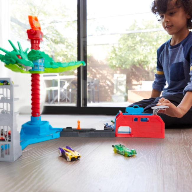 Автотреки - Игровой набор Hot Wheels Воздушная атака дракона (GJL13)#6