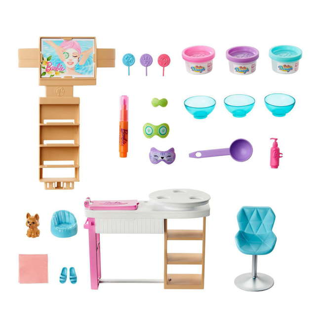 Мебель и домики - Игровой набор Barbie СПА-салон (GJR84)#2