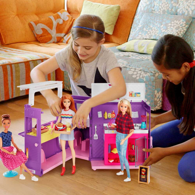 Транспорт и питомцы - Игровой набор Barbie You can be Кафе на колесах (GMW07)#5