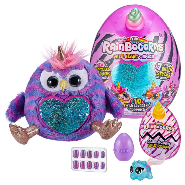 М'які тварини - М'яка іграшка-сюрприз Rainbocorns Wild heart Реінбокорн-A S3 (9215A)#3