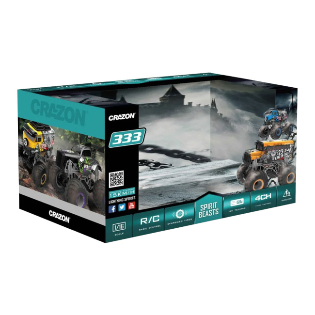 Радиоуправляемые модели - Машинка Crazon Король леса оранжевая на радиоуправлении 1:16 (333-19162BO)#5