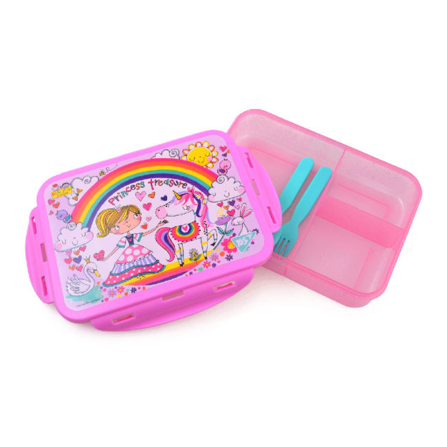 Ланч-боксы - Контейнер для еды YES Rachel Unicorn 1000 мл с приборами (706916)#2