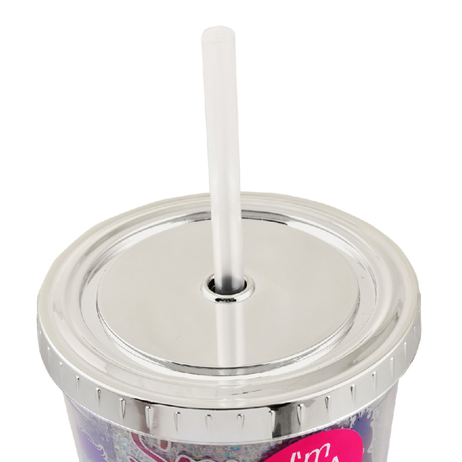 Чашки, стаканы - Тамблер-стакан YES Mermaid с трубочкой 480 мл (707009)#2