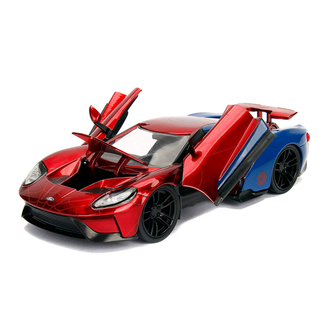Автомодели - Автомодель Jada Spider-Man Форд GT с фигуркой Человека-паука 1:24 (253225002)#2